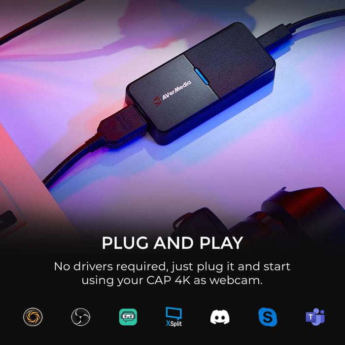 AVerMedia Live Streamer CAP 4K – BU113 HDMI Camera Capture Card
