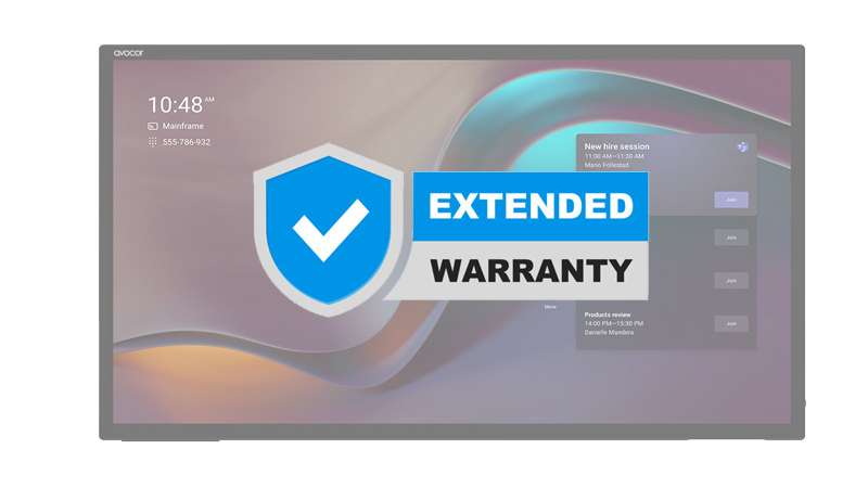 Avocor Two-year (2) extended warranty for a total of five (5) years warranty for H Series 65" Display