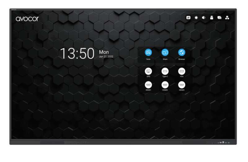 Avocor S-Series 75" 4K IR LED Interactive Display, EDLA