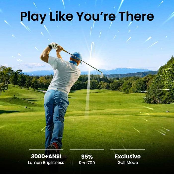 BenQ AW30ST 3200-Lumen Short Throw WXGA LED Golf Simulator Projector
