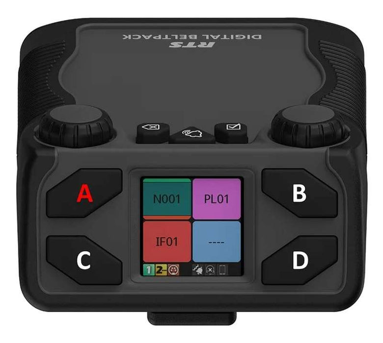 Bosch DBP 4-Channel Digital Partyline IP Beltpack with 5-Pin Female XLR