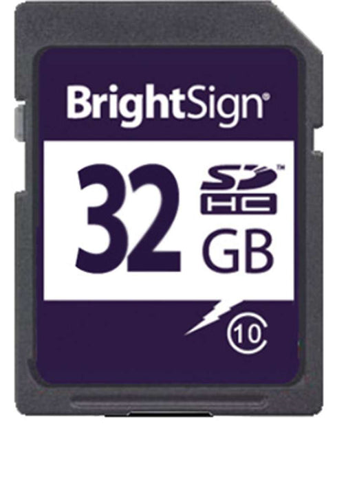 BrightSign Class 10 MicroSDHC Memory Card with 32GB Capacity
