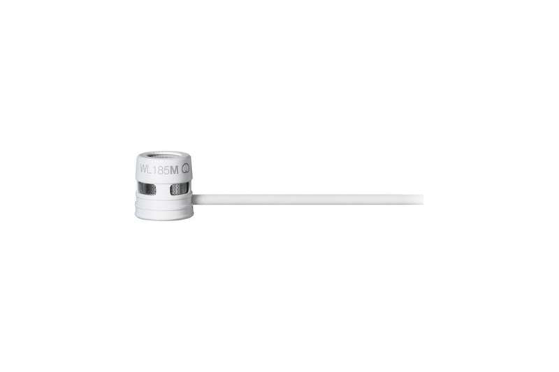 Shure WL185M Low-profile Cardioid Lavalier Microphone, White