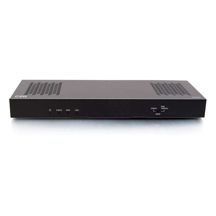 Cables To Go HDMI HDBaseT + USB-B and RS232 over Cat Extender Single Gang Wall Plate Transmitter to Box Receiver - 4K 60Hz
