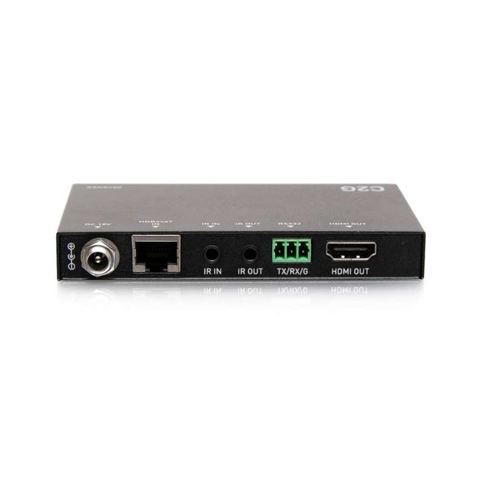 Cables To Go HDMI HDBaseT + RS232 and IR over Cat Extender Single Gang Wall Plate Transmitter to Ultra-Slim Box Receiver - 4K 60Hz