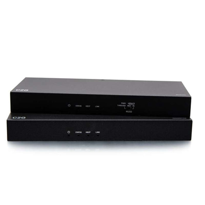 Cables To Go HDMI HDBaseT + 3.5mm, USB-B to A, and RS232 over Cat Extender Box Transmitter to Box Receiver - 4K 60Hz