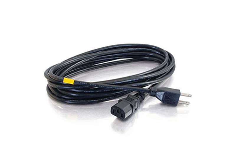 Cables To Go 10ft 18 AWG Universal Power Cord -NEMA 5-15P to IEC320C13 ...