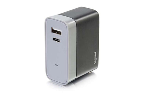 Cables To Go 2-Port USB-C + USB-A Wall Charger, 5.4A Max Output