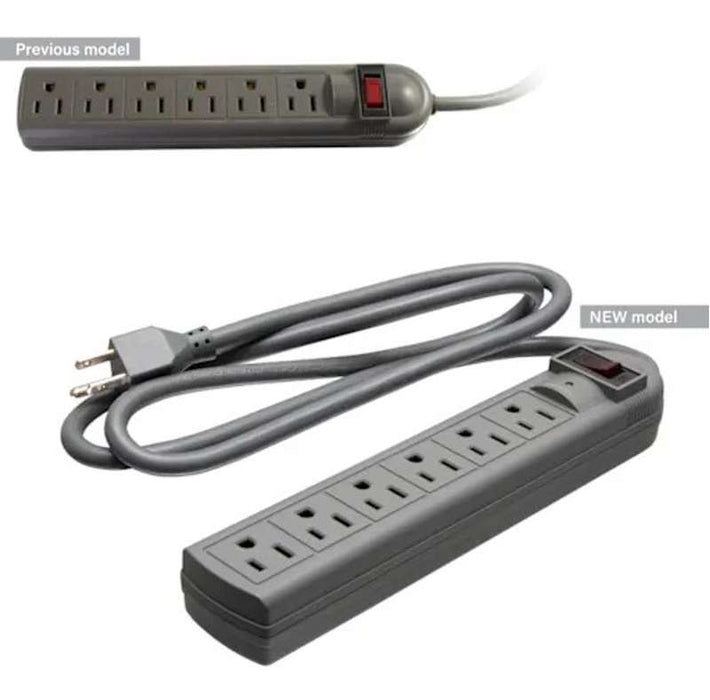 Cables To Go 6-Outlet Power Strip with Surge Suppressor