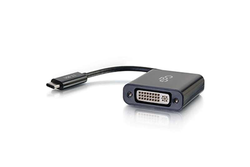 Cables To Go USB-C To DVI-D Video Adapter Converter - Black