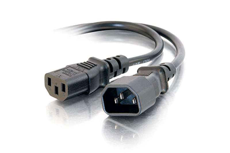 Cables To Go 6ft (1.8m) 16 AWG 250 Volt Computer Power Extension Cord ...