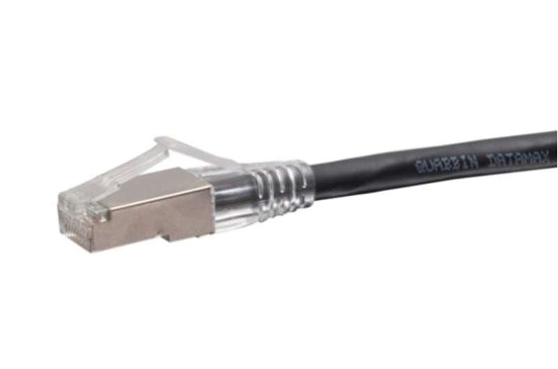 Cables To Go 9ft (2.7m) F-Series Cat6a Snagless Shielded (STP) Network Cable - Black, TAA Complaint