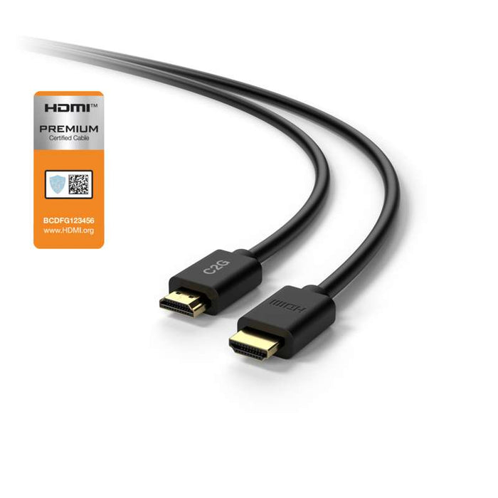 Cables To Go 6ft (1.8m) C2G TAA-Compliant Plus Series Premium High Speed HDMI Cable with Ethernet - 4K 60Hz
