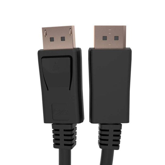 Cables To Go 6ft (1.8m) C2G TAA-Compliant DisplayPort Cable with Latches-8K 60Hz