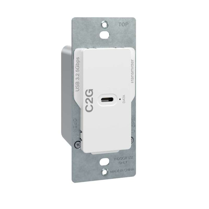 Cables To Go Superbooster 1-Port USB over Cat6a Wall Plate to 4-Port USB-Box Extender Kit - USB 3.2 Gen1 (5Gbps)