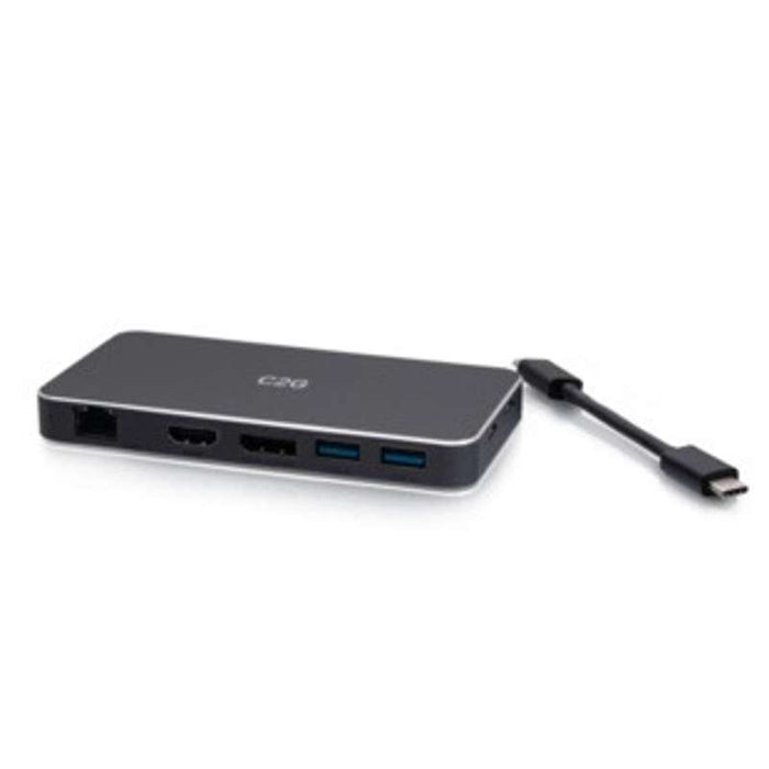 Cables To Go USB-C 7-in-1 Dual Display MST Docking Station with HDMI, DisplayPort, Ethernet, USB, and Power Delivery