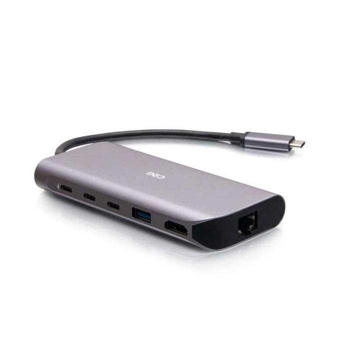 Cables To Go USB-C 4.0 6-in-1 Mini Docking Station with HDMI, USB-A, Ethernet, and USB-C 85W- 8K 60HZ