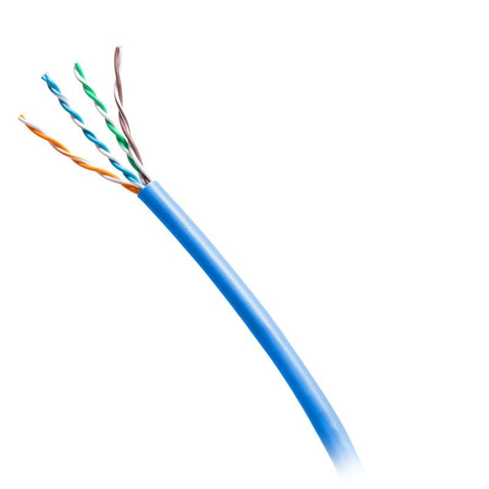Cables To Go 1000ft (304.8m) TAA-Compliant Cat6 Bulk Unshielded (UTP) Ethernet Network Cable with Solid Conductors-Riser CMR-Rated - Blue