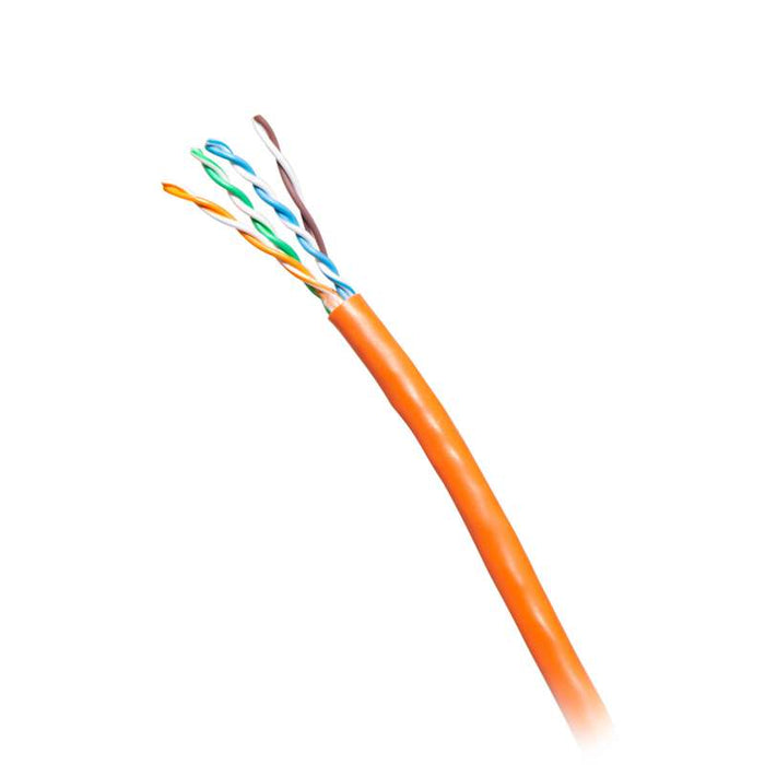 Cables To Go 1000ft (304.8m) TAA-Compliant Cat6 Bulk Unshielded (UTP) Ethernet Network Cable with Solid Conductors-Riser CMR-Rated - Orange