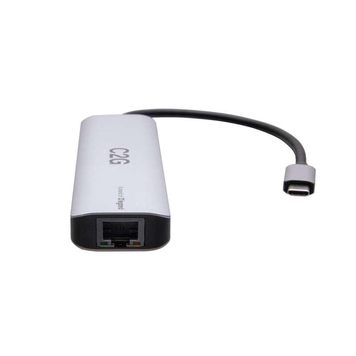 Cables To Go USB-C to HDMI, USB-A, SD Card Reader, Ethernet, and USB-C Mini Docking Station 4K 60Hz-Gray