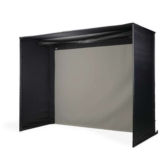 Carl's Place DIY Golf Simulator Enclosure Kit (8′ × 8′ × 5′) with High‑Contrast Gray Impact Screen