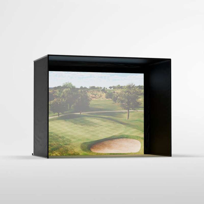 Carl's Place DIY Golf Simulator Enclosure Kit (8′5″ × 11′5″ × 5′) with Standard Impact Screen
