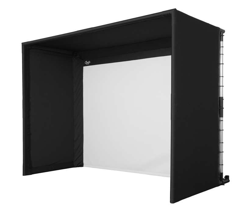 Carl's Place Pro Golf Simulator Enclosure Kit (10' × 13' × 5') with Premium Impact Golf Screen