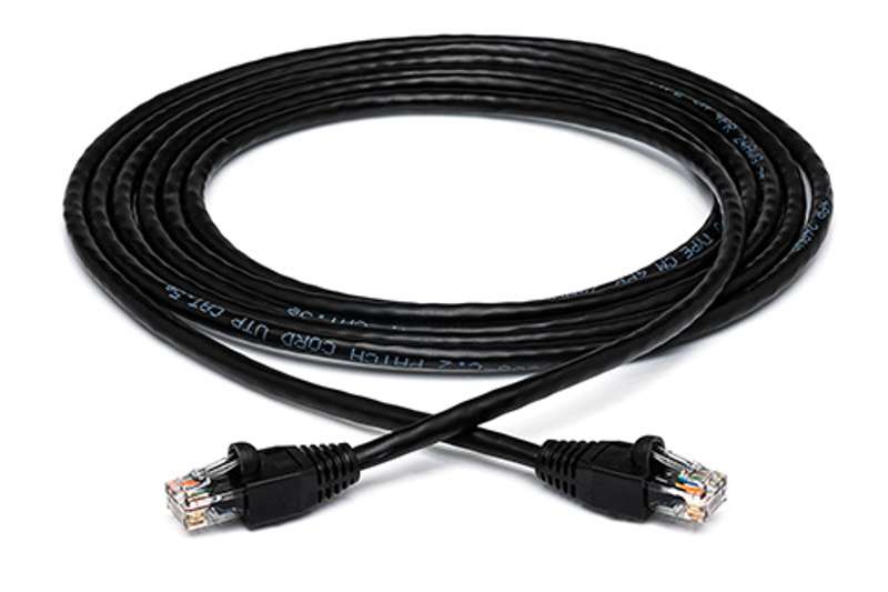 Hosa Technology Cat 5e Cable, 8P8C to Same, 1 ft