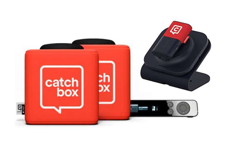 Catchbox Plus System with 4 channel Hub DSP receiver with 2 Cube, 1 Cl ...
