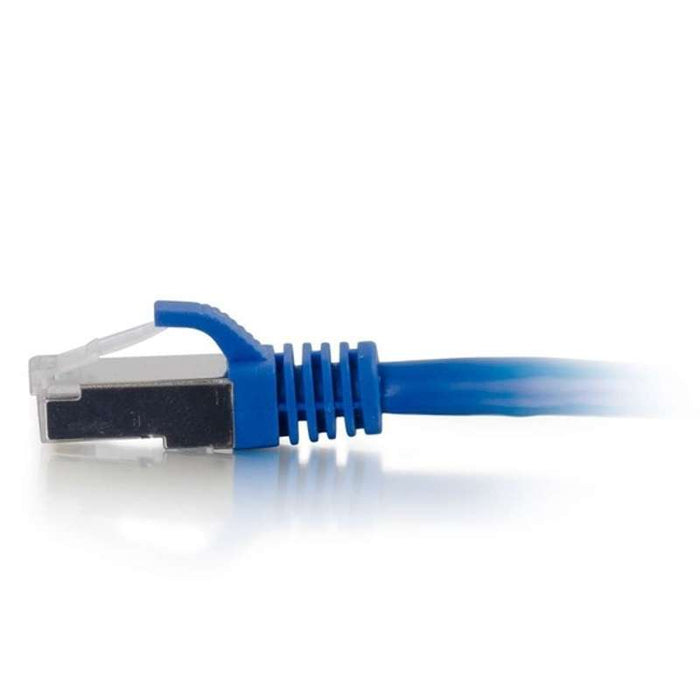 Cables To Go 35ft (10.7m) Cat6a Snagless Shielded (STP) Ethernet Network Patch Cable - Blue