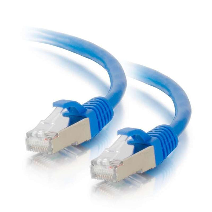Cables To Go 12ft (3.7m) Cat6 Snagless Shielded (STP) Ethernet Network Patch Cable - Blue