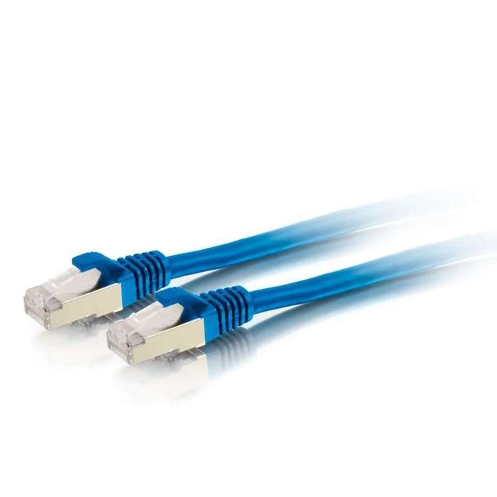 Cables To Go 12ft (3.7m) Cat6 Snagless Shielded (STP) Ethernet Network Patch Cable - Blue