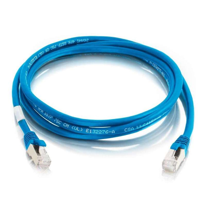 Cables To Go 12ft (3.7m) Cat6 Snagless Shielded (STP) Ethernet Network Patch Cable - Blue