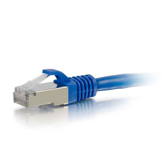 Cables To Go 12ft (3.7m) Cat6 Snagless Shielded (STP) Ethernet Network Patch Cable - Blue