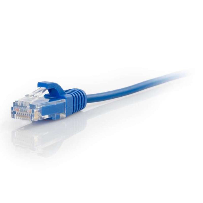 Cables To Go 0.5ft (0.15m) Cat6 Snagless Unshielded (UTP) Slim Ethernet Network Patch Cable - Blue