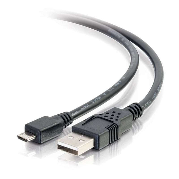 Cables To Go 15ft (4.6m) USB 2.0 A to Micro-B Cable M/M - Black (4.6m)