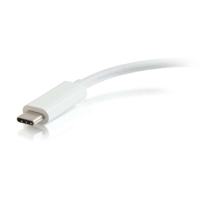 Cables To Go USB-C to Ethernet Adapter with 3-Port USB Hub - White