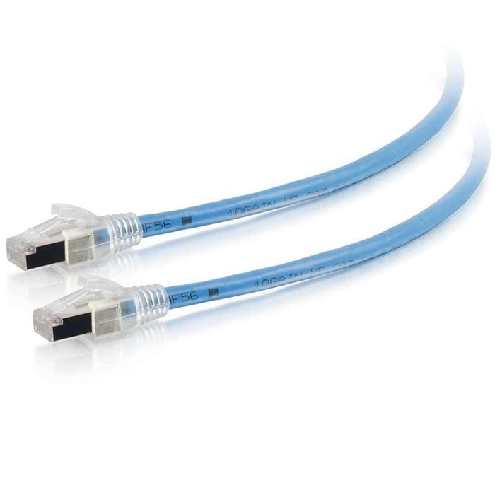 Cables To Go 100ft HDBaseT Certified Cat6a Cable with Discontinuous Shielding - Plenum CMP-Rated (TAA Compliant) - Blue
