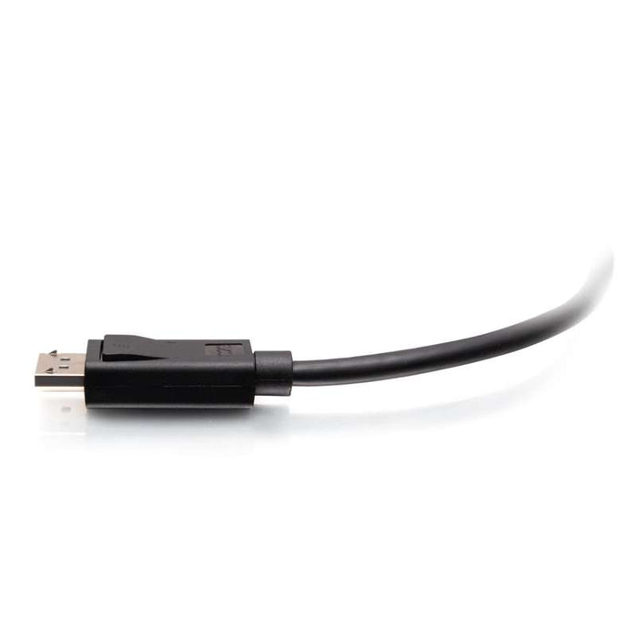 Cables To Go 1ft (0.3m) DisplayPort Cable with Latches 4K 60Hz UHD M/M - Black
