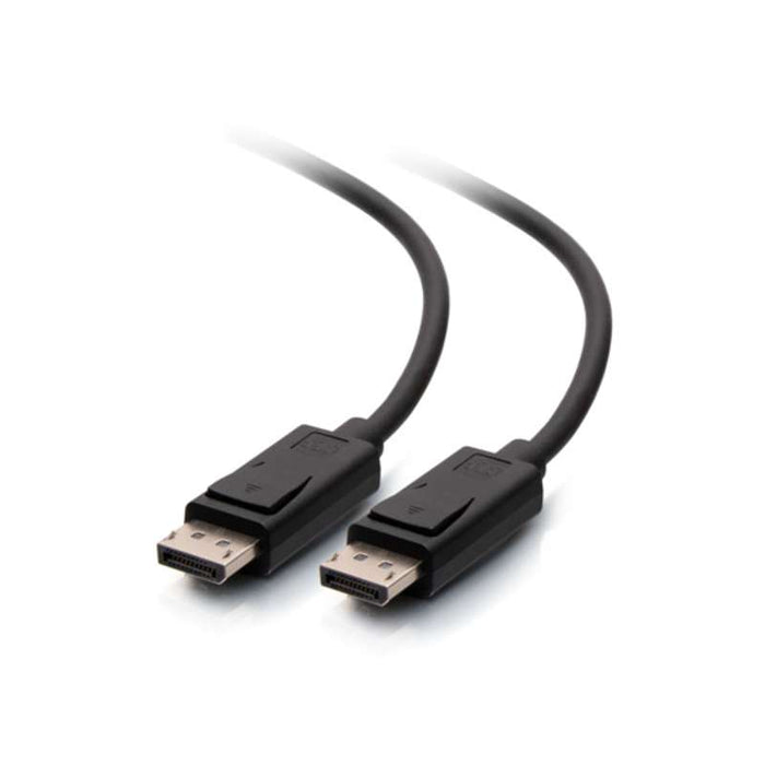 Cables To Go 1ft (0.3m) DisplayPort Cable with Latches 4K 60Hz UHD M/M - Black