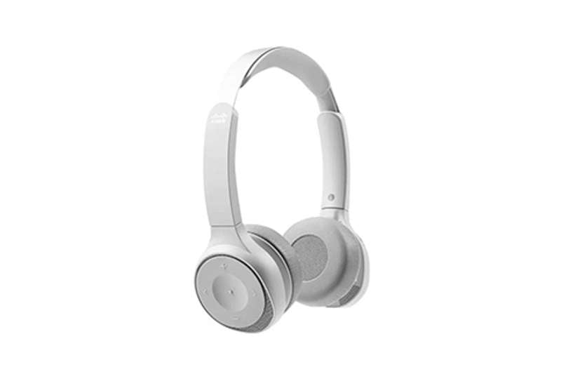 Cisco 730 Wireless Dual On-ear Headset USB-A Bundle - Platinum (HS