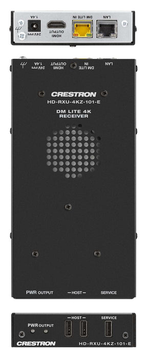 Crestron 4K60 4:4:4 DM Essentials Transmitter Receiver Pair for USB-C DisplayPort, USB 2.0, and Ethernet Signal Extension over CATx Cable