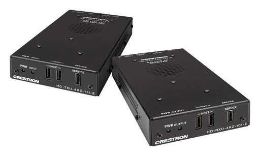 Crestron 4K60 4:4:4 DM Essentials Transmitter Receiver Pair for USB-C DisplayPort, USB 2.0, and Ethernet Signal Extension over CATx Cable