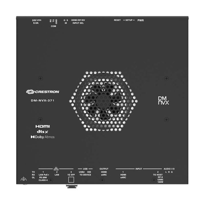 Crestron 4K60 4:4:4 AV-over-IP Encoder/Decoder with HDMI and USB-C Connectivity and Downmixing