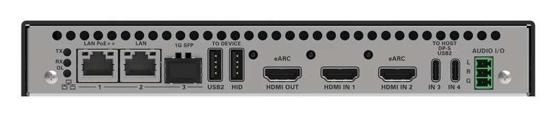 Crestron DM NVX 5K 4x1 AV-over-IP Switcher with HDMI and USB-C Connectivity and Downmixing