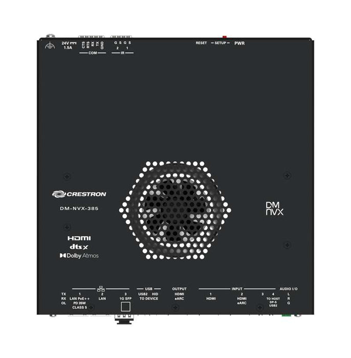 Crestron DM NVX 5K 4x1 AV-over-IP Switcher with HDMI and USB-C Connectivity and Downmixing