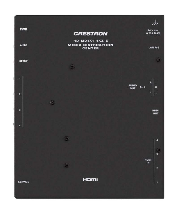 Crestron HD-MD4X1-4KZ-E 4x1 4K60 4:4:4 HDR AV Switcher