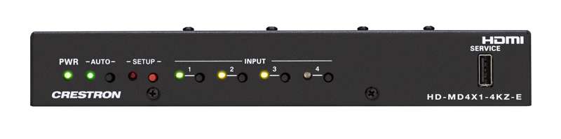 Crestron HD-MD4X1-4KZ-E 4x1 4K60 4:4:4 HDR AV Switcher