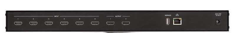 Crestron High-Performance 6x2 4K HDMI Switcher with Ethernet Control