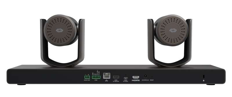 Crestron 1 Beyond i12D Intelligent 4K Dual Camera Speaker Tracking Solution, 12x Optical Zoom, Moon Gray